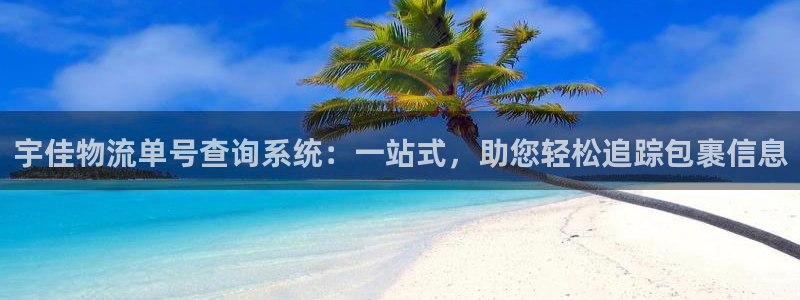 豪门国际免费：宇佳物流单号查询系统：