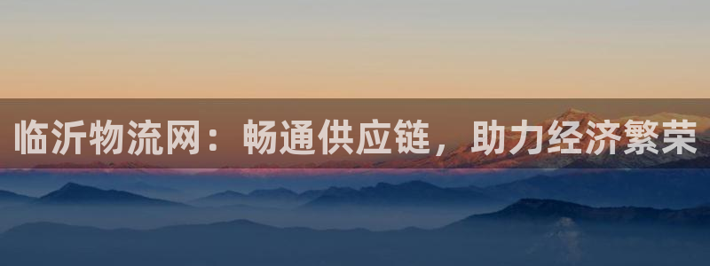 豪门国际链接是什么:临沂物流网:畅通